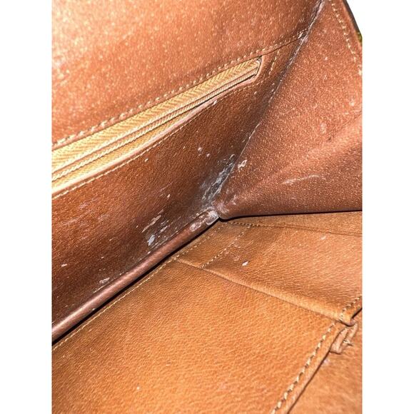 Louis Vuitton Pochette Dam Pouch Brown Leather Monogram Canvas - Picture 8 of 9